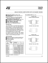 Click here to download TS419 Datasheet