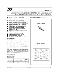 Click here to download TS4851IJT Datasheet