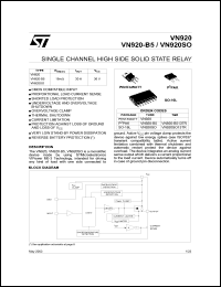 Click here to download VN920SO Datasheet