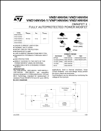 Click here to download VNB14NV04 Datasheet
