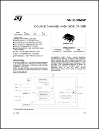 Click here to download VND830MSP Datasheet