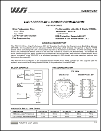 Click here to download WS57C43 Datasheet
