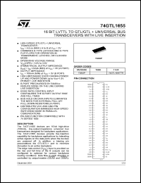 Click here to download 74GTL1655TTR Datasheet