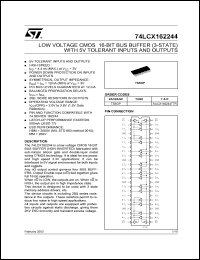Click here to download 74LCX162244TTR Datasheet