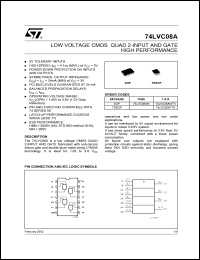 Click here to download 74LVC08 Datasheet