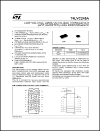 Click here to download 74LVC245AMTR Datasheet