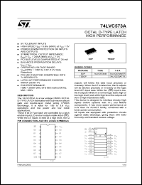 Click here to download 74LVC573AM Datasheet