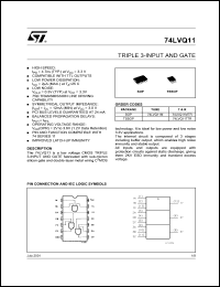 Click here to download 74LVQ11 Datasheet