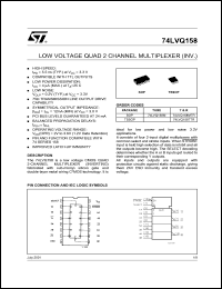 Click here to download 74LVQ158 Datasheet