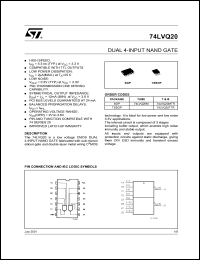 Click here to download 74LVQ20 Datasheet