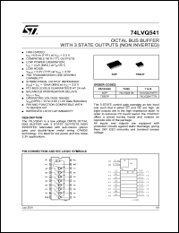 Click here to download 74LVQ541TTR Datasheet