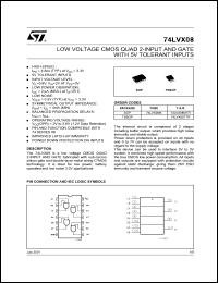 Click here to download 74LVX08 Datasheet