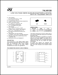 Click here to download 74LVX126MTR Datasheet