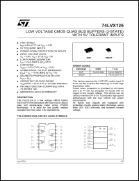 Click here to download 74LVX126 Datasheet