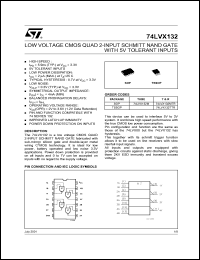 Click here to download 74LVX132TTR Datasheet