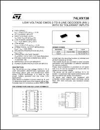 Click here to download 74LVX138M Datasheet