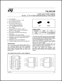 Click here to download 74LVX139M Datasheet