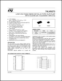 Click here to download 74LVX273MTR Datasheet