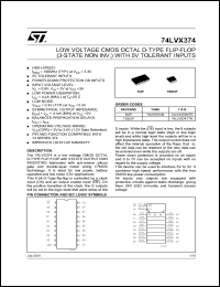 Click here to download 74LVX374TTR Datasheet