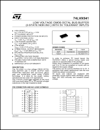 Click here to download 74LVX541MTR Datasheet