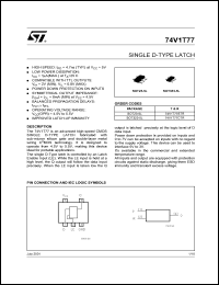 Click here to download 74V1T77 Datasheet