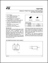 Click here to download 74V1T80 Datasheet