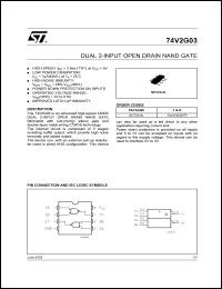 Click here to download 74V2G03 Datasheet