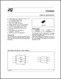 Click here to download 74V2G04 Datasheet