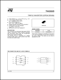 Click here to download 74V2G05 Datasheet