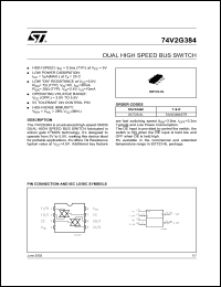Click here to download 74V2G384CTR Datasheet