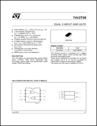 Click here to download 74V2T08 Datasheet