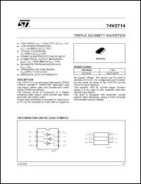 Click here to download 74V2T14 Datasheet