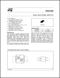 Click here to download 74V2T66 Datasheet
