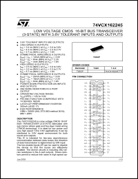 Click here to download 74VCX162245 Datasheet