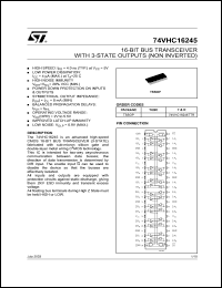 Click here to download 74VHC16245 Datasheet