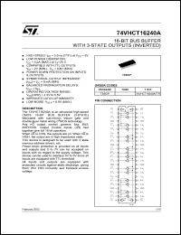 Click here to download 74VHCT16240ATTR Datasheet