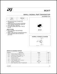 Click here to download BCX17 Datasheet