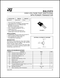 Click here to download BUL312FH Datasheet
