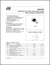 Click here to download BUL85 Datasheet