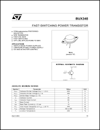Click here to download BUX348 Datasheet