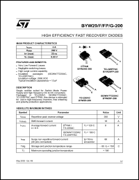 Click here to download BYW29FP-200 Datasheet