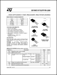 Click here to download BYW51R-200 Datasheet