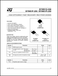 Click here to download BYW81G-200 Datasheet