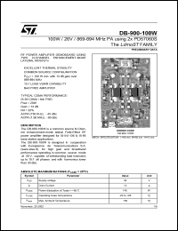 Click here to download DB-900-100W Datasheet