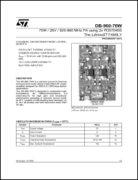 Click here to download DB-960-70 Datasheet