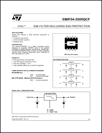 Click here to download EMIF04-2005QCF Datasheet