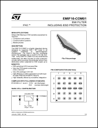 Click here to download EMIF10-COM01 Datasheet