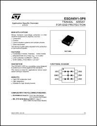 Click here to download ESDA6V1-5P6 Datasheet