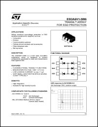 Click here to download ESDA6V1-5W6 Datasheet