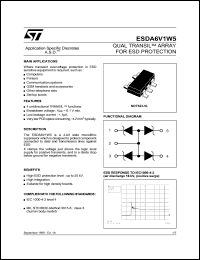 Click here to download ESDA6V1W5 Datasheet